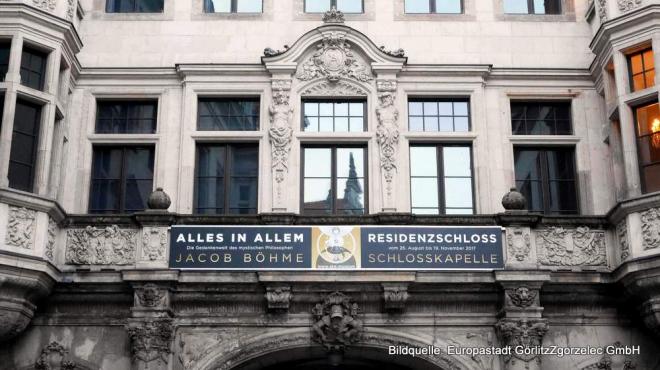 Jacob Böhme, mitten in Görlitz, gezeigt in Dresden Jacob Böhme, mitten in Görlitz, gezeigt in Dresden