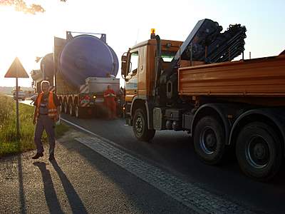 Bild zu Schwertransport am Ostritzer Berg