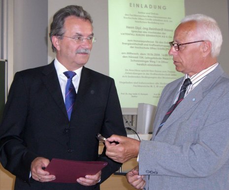 Medaille an Vattenfall-Vorstand Medaille an Vattenfall-Vorstand