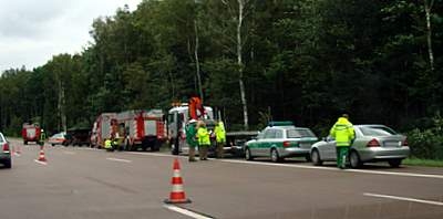 Bild zu Unfall auf A4