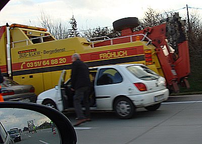 Bild zu Lkw-Unfall auf der A4