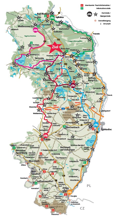 Radtouren und Stempelstellen Radtouren und Stempelstellen