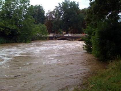 Bild zu Hochwasser in Zittau am 7. August 2010
