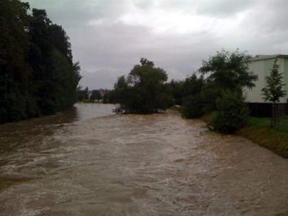 Bild zu Hochwasser in Zittau am 7. August 2010