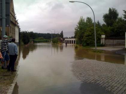 Bild zu Hochwasser in Zittau am 7. August 2010