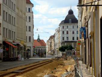 Bild zu Asphalteinbau auf Berliner Strae