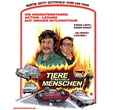 Bild zu Tiere streicheln Menschen