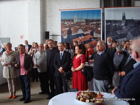 Politprominenz auf der Erffnung der Fotoausstellung in Grlitz