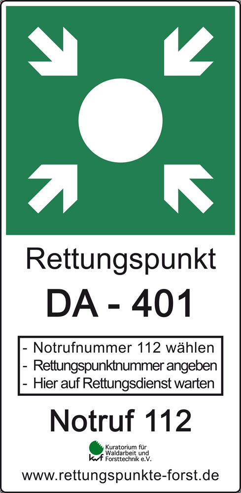 Bild zu Landkreis Grlitz hat Rettungspunkte im Wald 