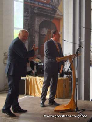 Oberbrgermeister Siegfried Deinege und Jrg Schner