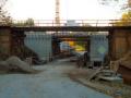 Bauarbeiten im Bereich der Eisenbahnbrücke in Görlitz-Schlauroth