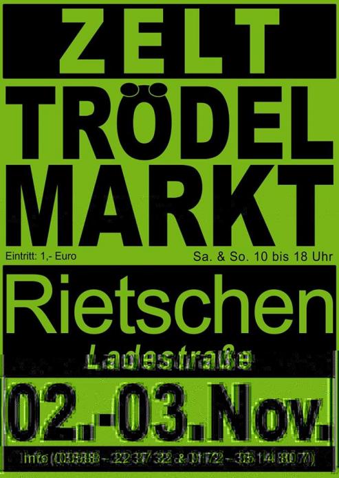 Bild zu Rietschen: Trdelmarkt im Zelt