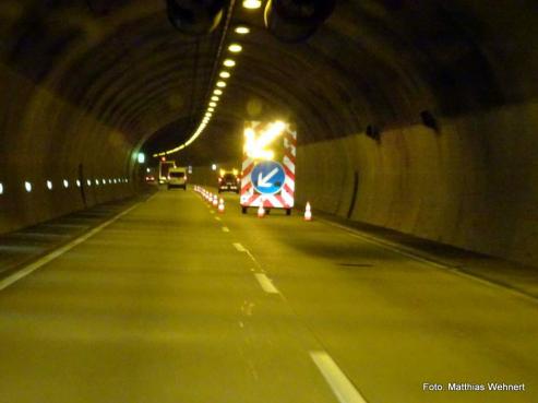 Bild zu Tunnel Knigshainer Berge: Sperrung und Behinderungen 