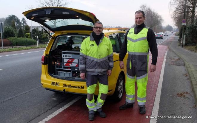 Pannenhelfer vom Westflischen ADAC: kompetent und mit Spa bei der Arbeit