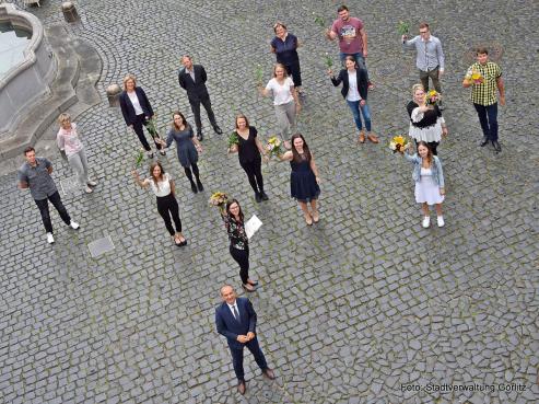 Bild zu Neue Azubis in den Verwaltungen