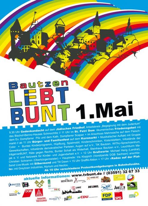 Bild zu Bautzen gegen Nazis - Bautzen liebt bunt!
