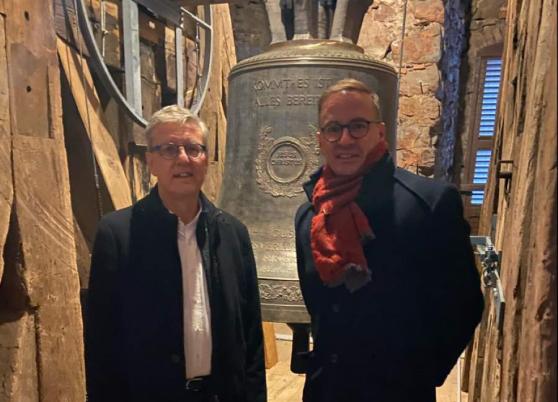 Bild zu St. Johanniskirche Reichenbach: Glockenstuhlrestaurierung erfolgreich abgeschlossen