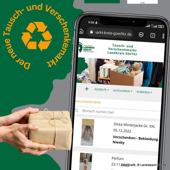 Abfall-App mit Tausch- und Verschenkemarkt