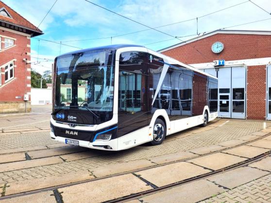 Bild zu Grne Mobilitt: Grlitzer Verkehrsbetriebe erproben Elektrobus.