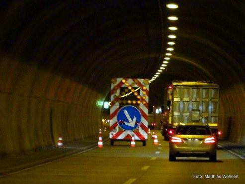 Bild zu Arbeiten im Tunnel Knigshainer Berge