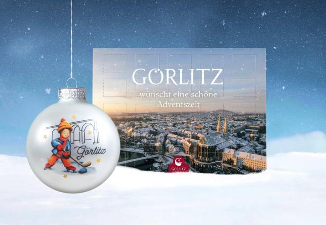 Bild zu Adventskalender mit Stadtansicht von oben