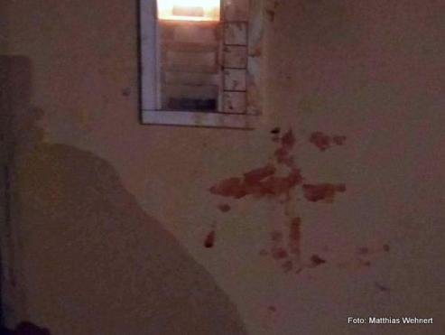 Bild zu Blutige Hakenkreuze in Grlitz