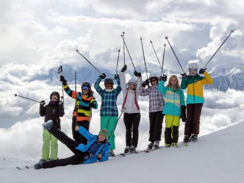 Bild zu Oberlausitzer Sportjugend hatte Gaudi im Ski-Camp