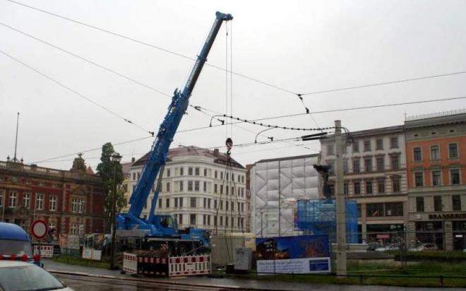 Bildtitel: Seit November 2012 wird auf dem Görlitzer Postplatz gebaut Bild zu Seit November 2012 wird auf dem Görlitzer Postplatz gebaut