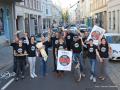 Freude ber Straensperrung