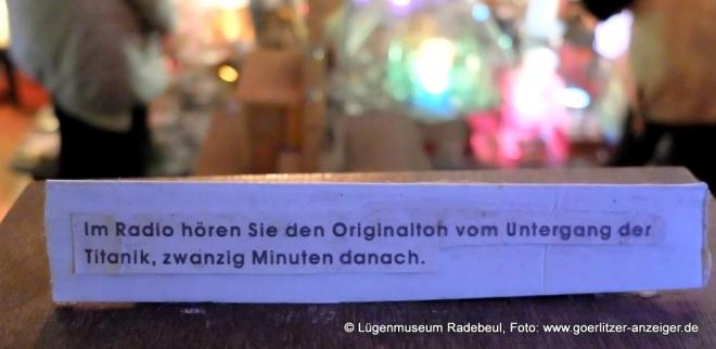 Bildtitel: Weltlügenball: Noch einmal die Titanic ohne Untergangsgedanken genießen Bild zu Weltlügenball: Noch einmal die Titanic ohne Untergangsgedanken genießen