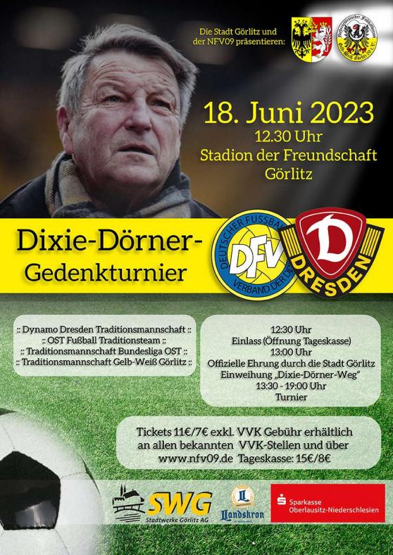 Gedenkturnier fr Fuballlegende Dixie Drner