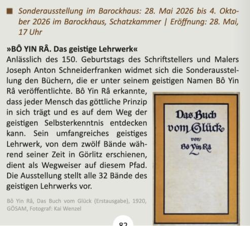 Bild zu Sonderausstellung zu B� Yin R� startet im G�rlitzer Barockhaus