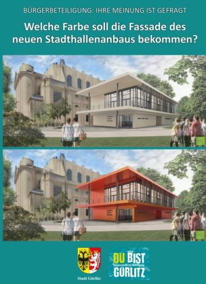 Bild zu Votum zur Farbgestaltung des Stadthallenanbaus liegt vor