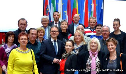 Bild zu Oberlausitzer zum Papstbesuch im Europischen Parlament