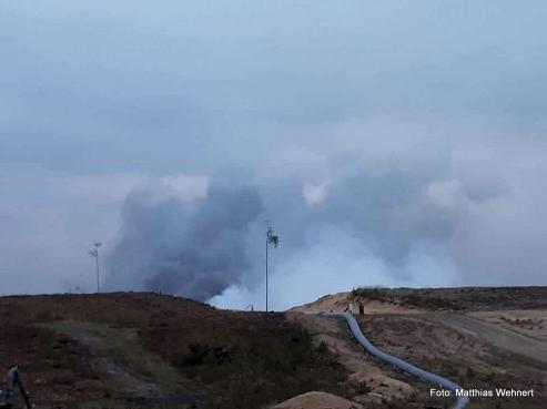 Bild zu  Brand im Tagebau Reichwalde / Rychwa&#322;d