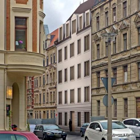 Bild zu Wohnhausneubau im Grnderzeitviertel
