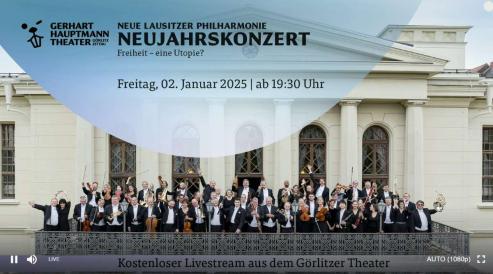 Bild zu Kostenloser Livestream zum 3. Philharmonischen Konzert der Neuen Lausitzer Philharmonie