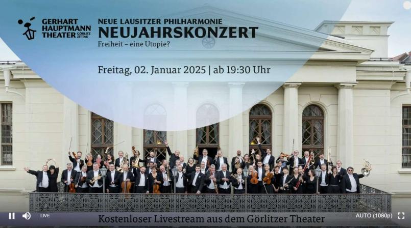 Bild zu Kostenloser Livestream zum 3. Philharmonischen Konzert der Neuen Lausitzer Philharmonie