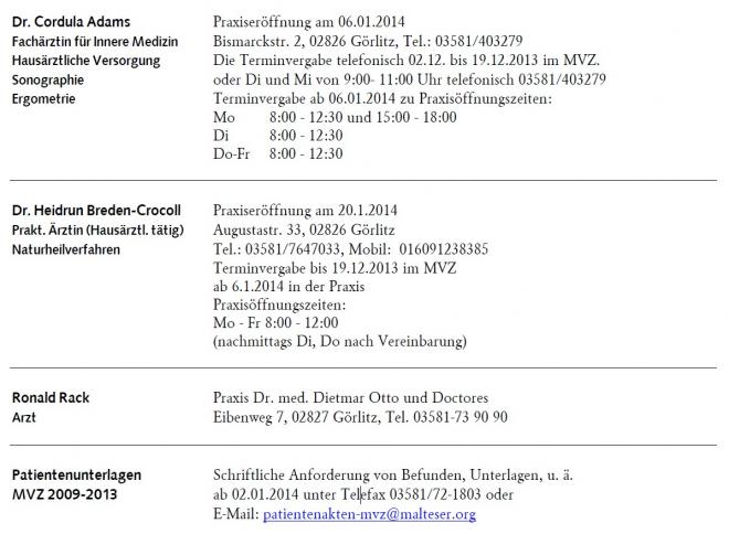 Niedergelassene Ärzte übernehmen die Patienten Niedergelassene Ärzte übernehmen die Patienten